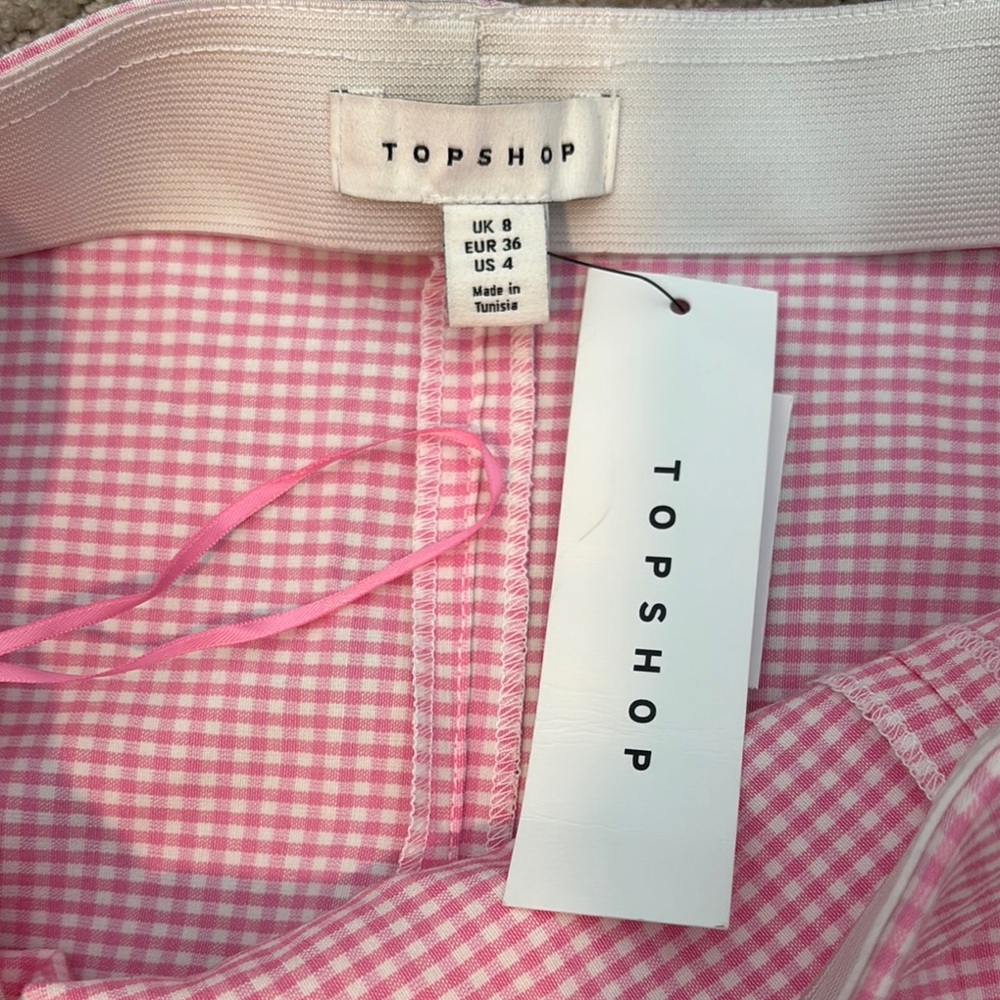 Topshop Pink and Purple Mini Pencil Skirt - Picture 2 of 4